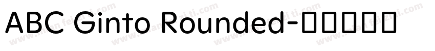 ABC Ginto Rounded字体转换